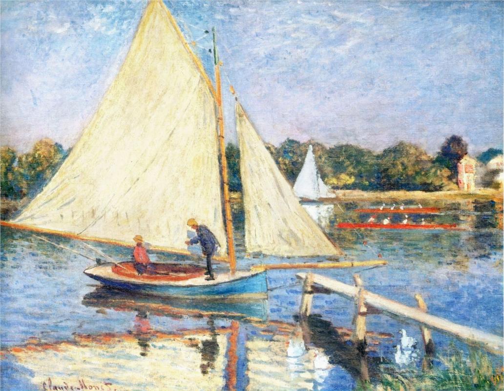Boaters at Argenteuil - Claude Monet Paintings